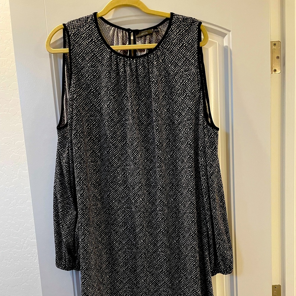Apt. 9 Dress, black and white